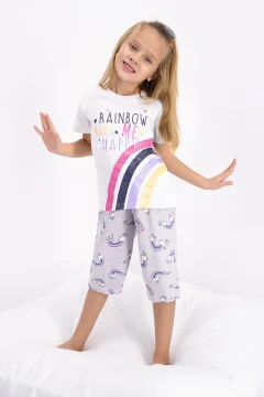 Pijama Fete, Mânecă Lungă, Imprimeu pisicuta, rosu