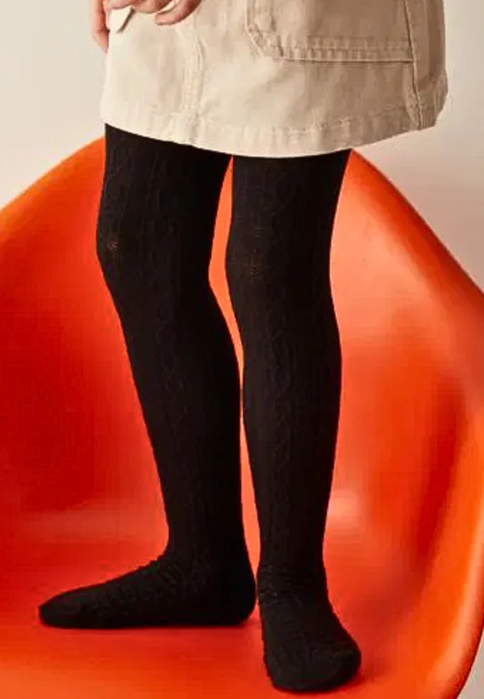 Dres fetițe Penti Pretty ,,Karina'', bumbac- imprimeu tricotat, negru