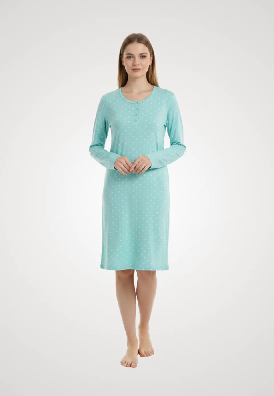 Cămașă de noapte turcoaz
