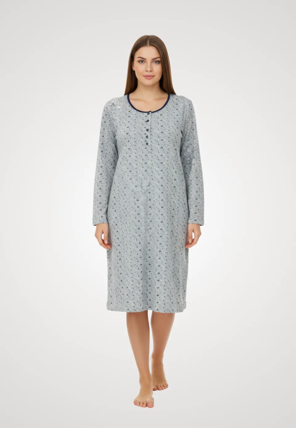 Cămașă de noapte gri inchis