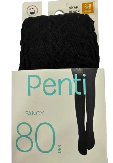 Dres fetițe Penti 80 DEN ,,Fancy'' 80 Den- mat, opac, negru